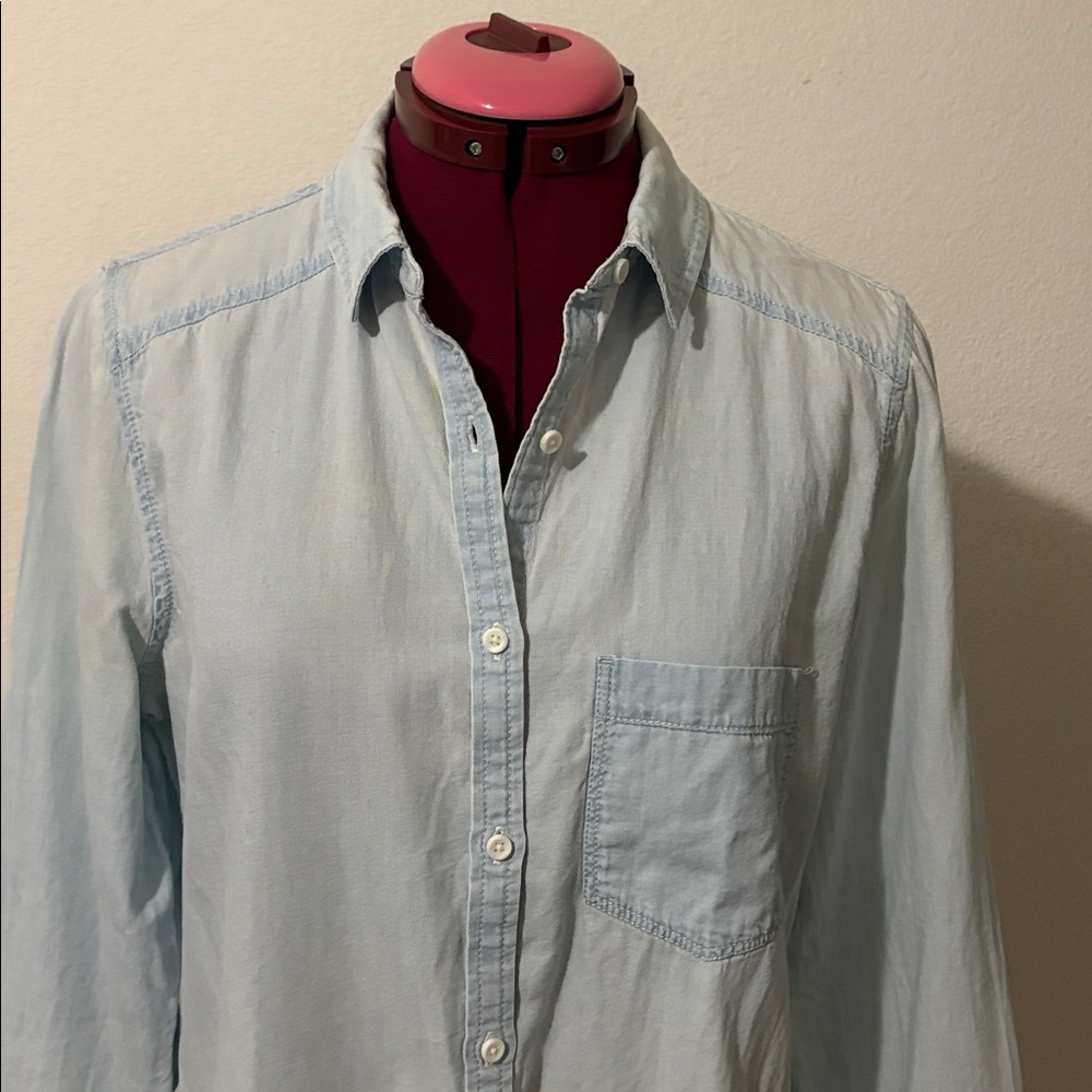 Caslon Sky Blue Casual long sleeves soft Shirt Size MP 100% cotton Made in India